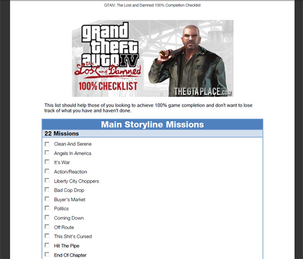gta the lost and damned missions