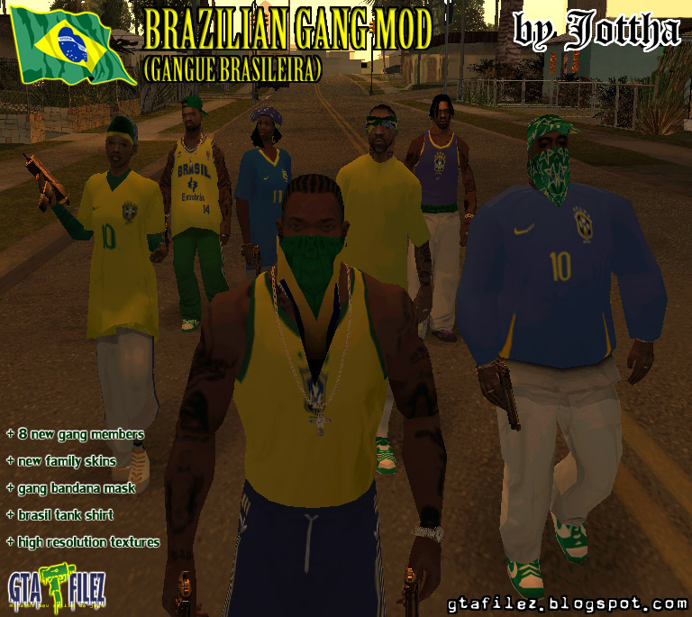 GTA San Andreas no Brasil - Novo mod para o PS2! 