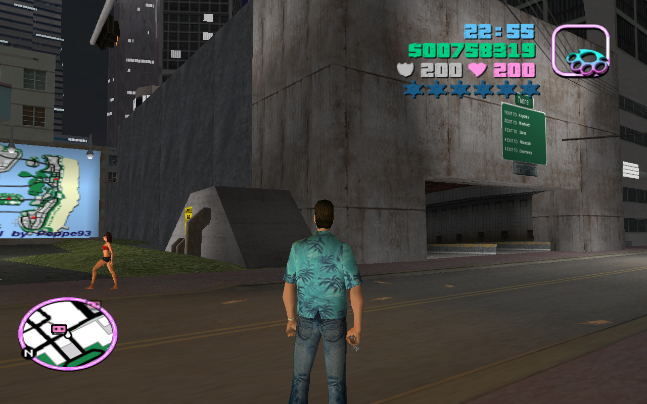 Разносчик пиццы в gta vice city